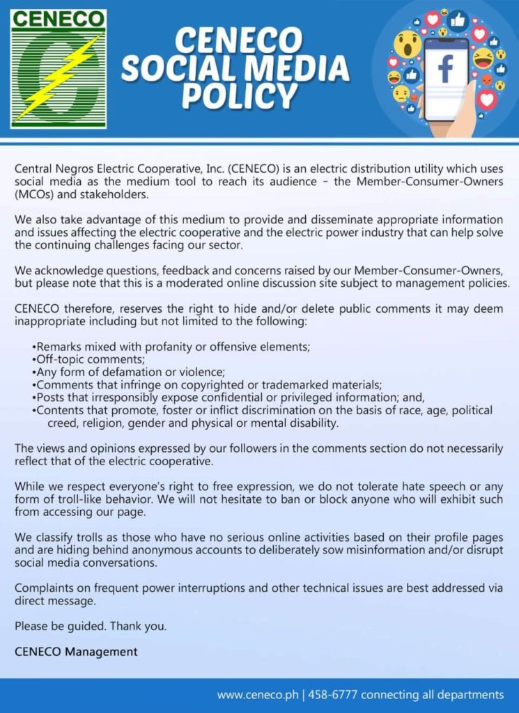 CENECO Social Media Policy