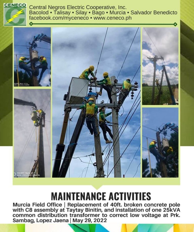 CENECO Maintenance Activities: Murcia Field Office May 29, 2022