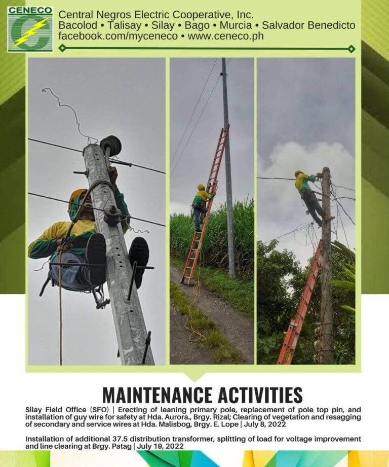 Silay Field Office Maintenance Activities - July 19, 2022