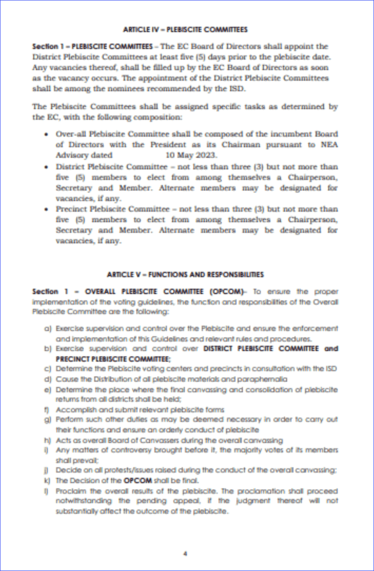 #READ : The Plebiscite guidelines in connection with the Joint Venture Agreement between CENECO and Primelectric Holdings, Inc./Negros Electric Power Corporation (NEPC) as amended per Board Resolution No. 13717, Series of 2023. The Plebiscite is set on June 24, 25, July 1, 2, 2023.