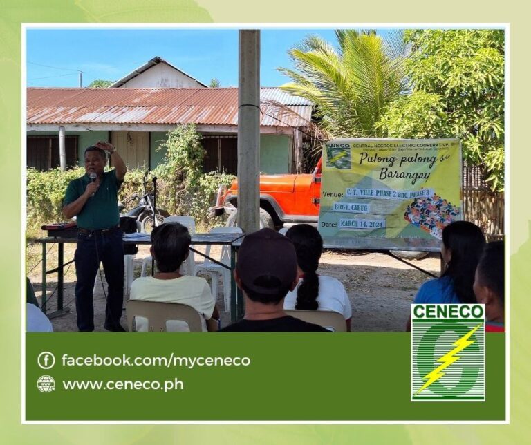 #COS: CENECO Conducts Orientation Seminar in Brgy. Cabug