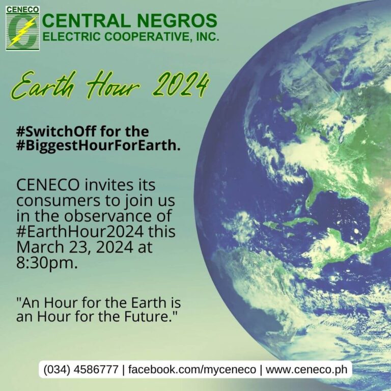 CENECO SUPPORTS EARTH HOUR 2024