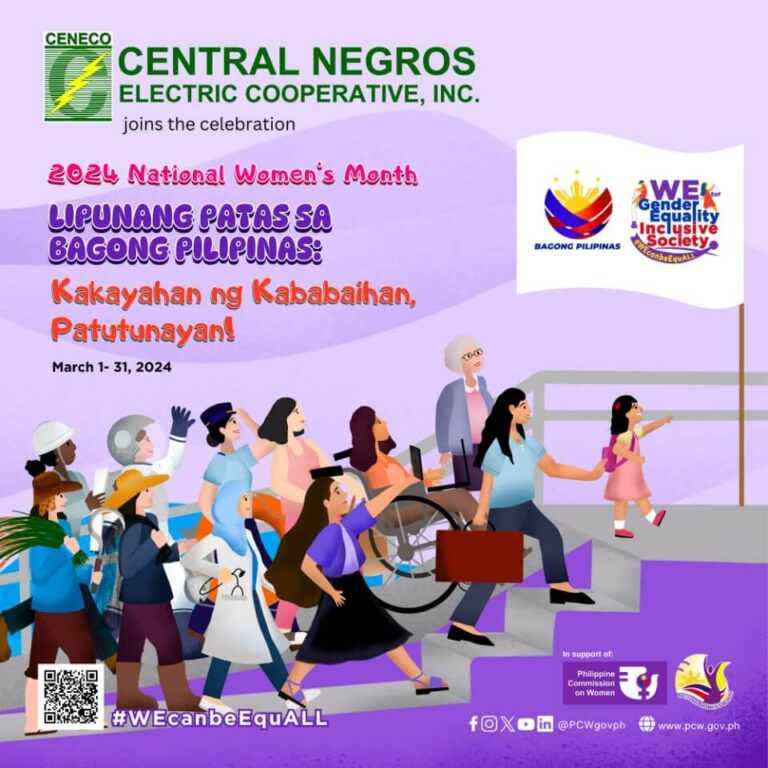Central Negros Electric Cooperative, Inc (CENECO) joins the celebration of National Women's Month!